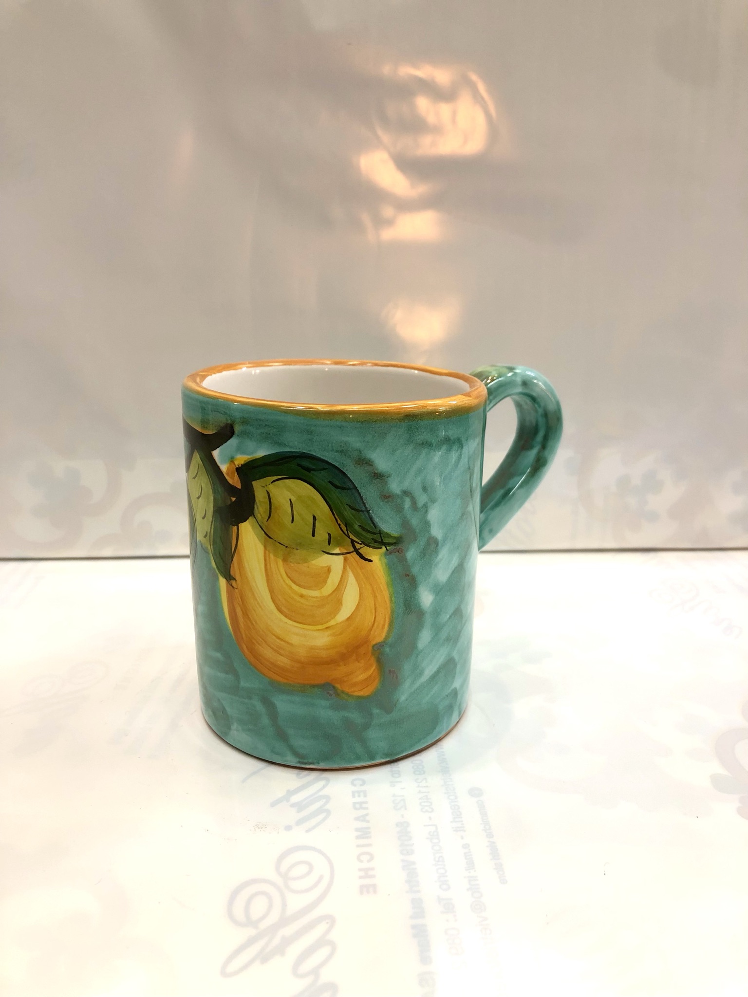 Tazza Mug da latte, decoro Limoni