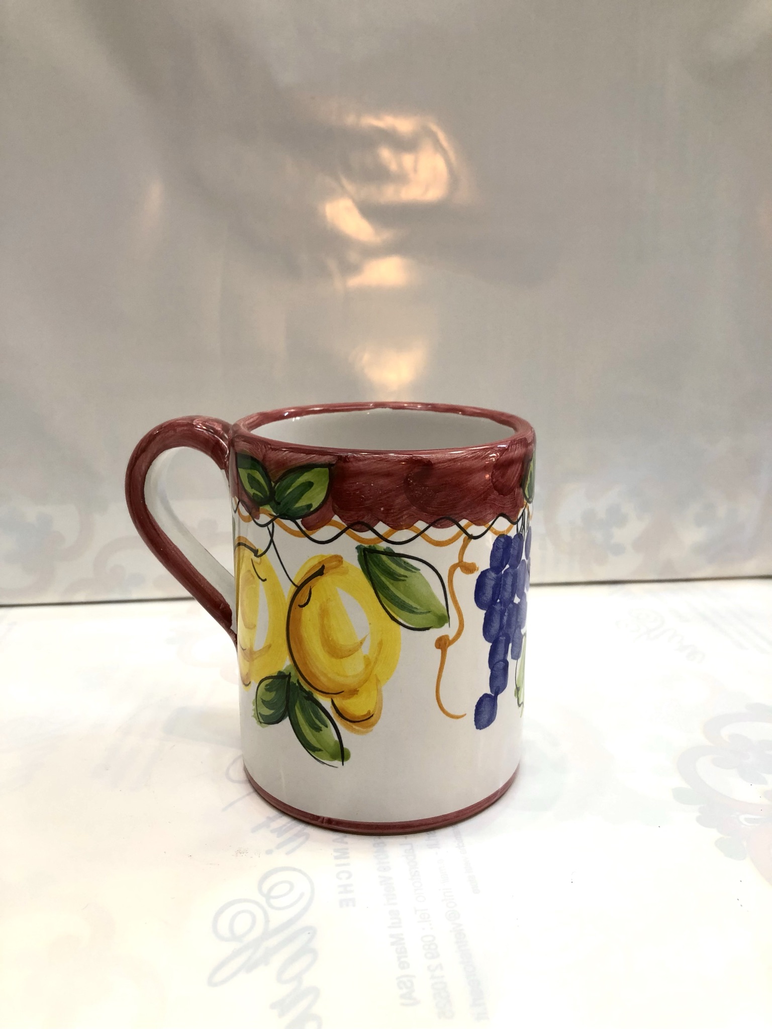 Tazza Mug da latte, decoro Frutta