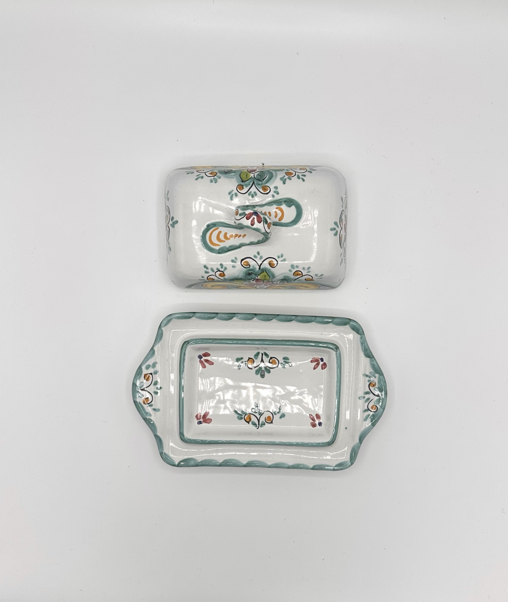 HAN SHENG Burriera In Ceramica A Forma Di Elefante Con Vassoio In Bambù – 20x12x10 Cm, Per Cucina E Regalo