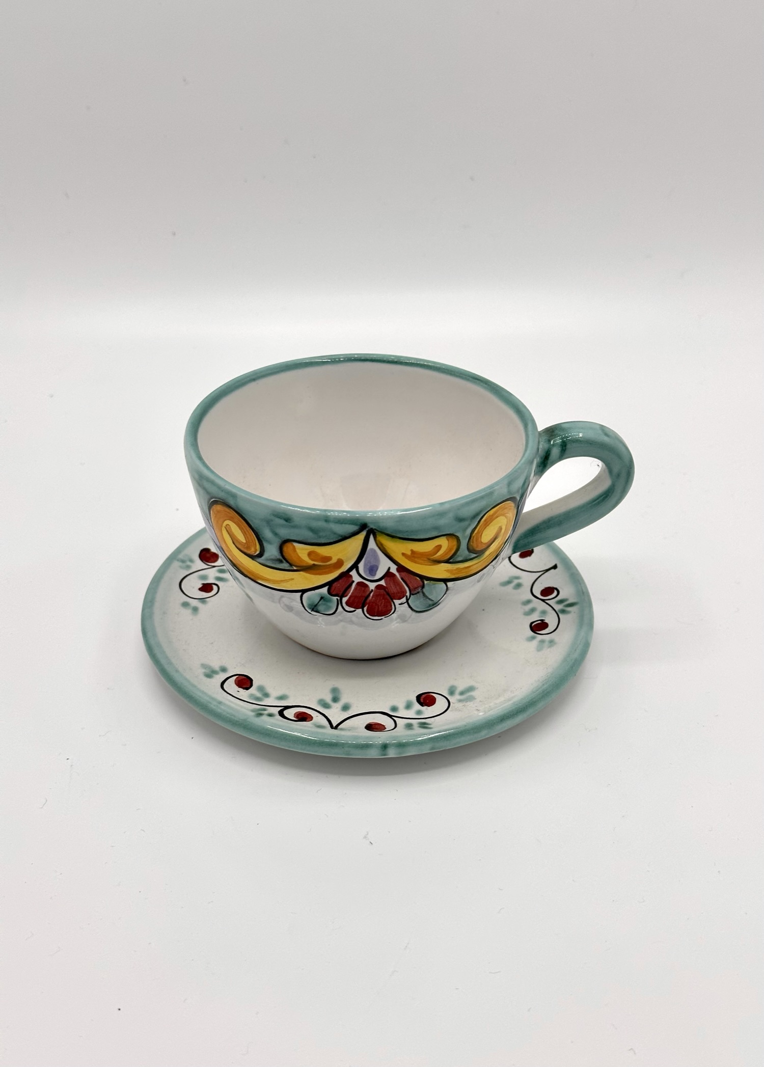 tazza da te, decoro Barocco