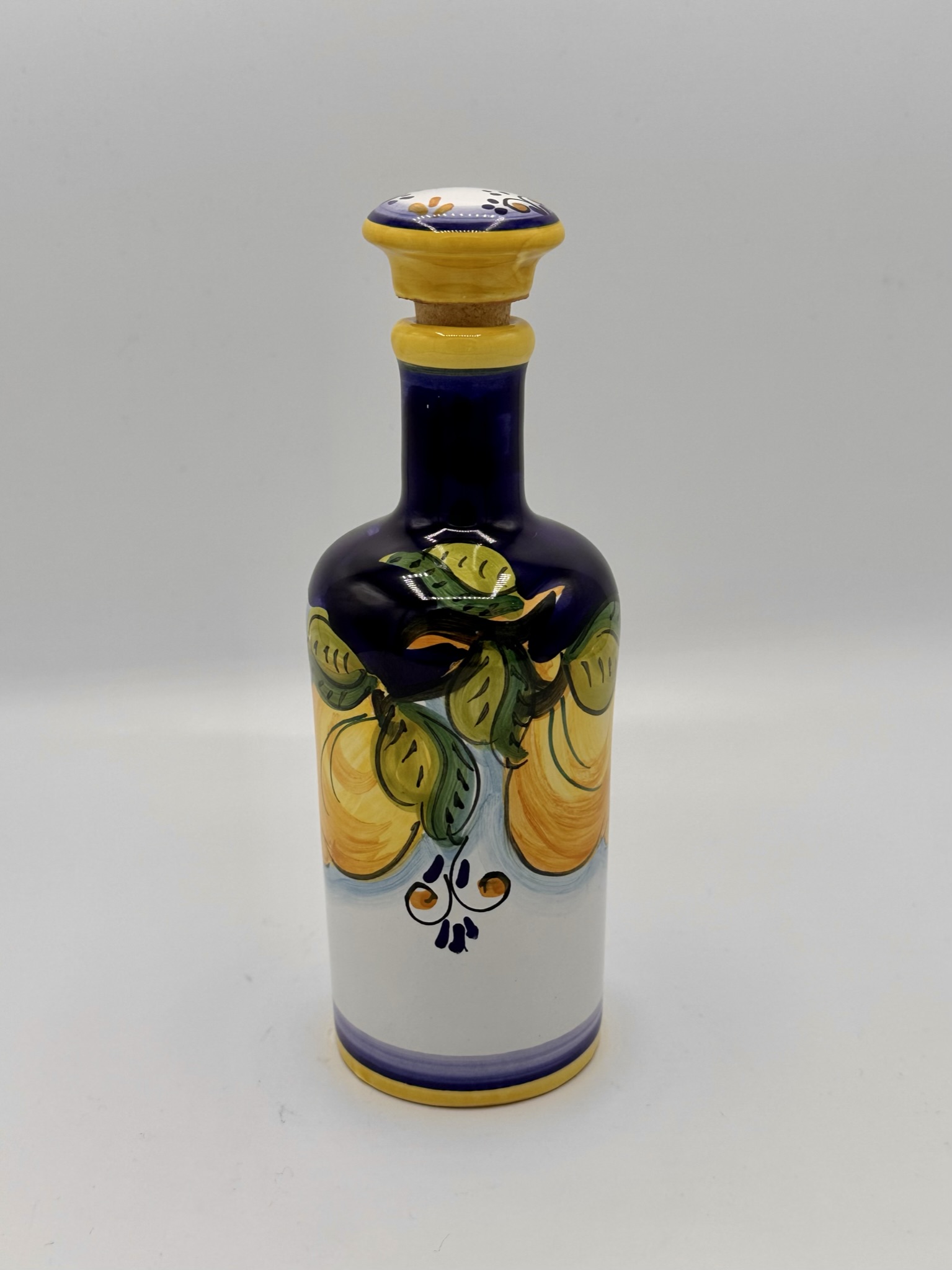 Bottiglia da limoncello, decoro Limoni