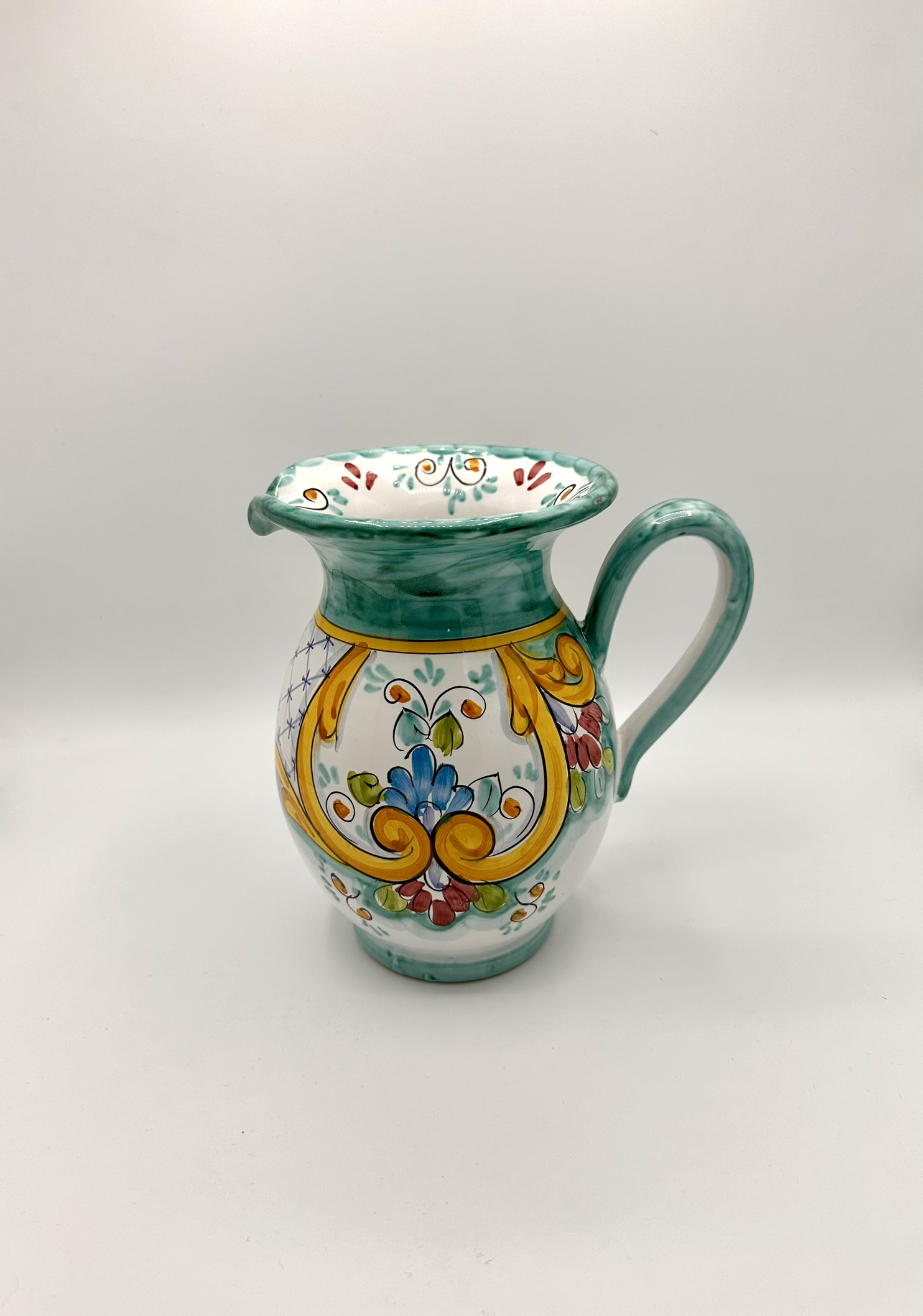 brocca barocco verde cm.20