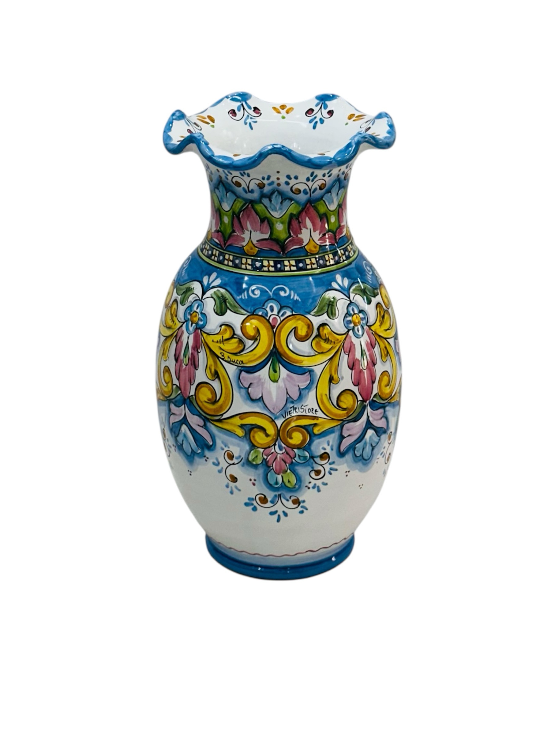 Portafiori in ceramica di Vietri cm.35