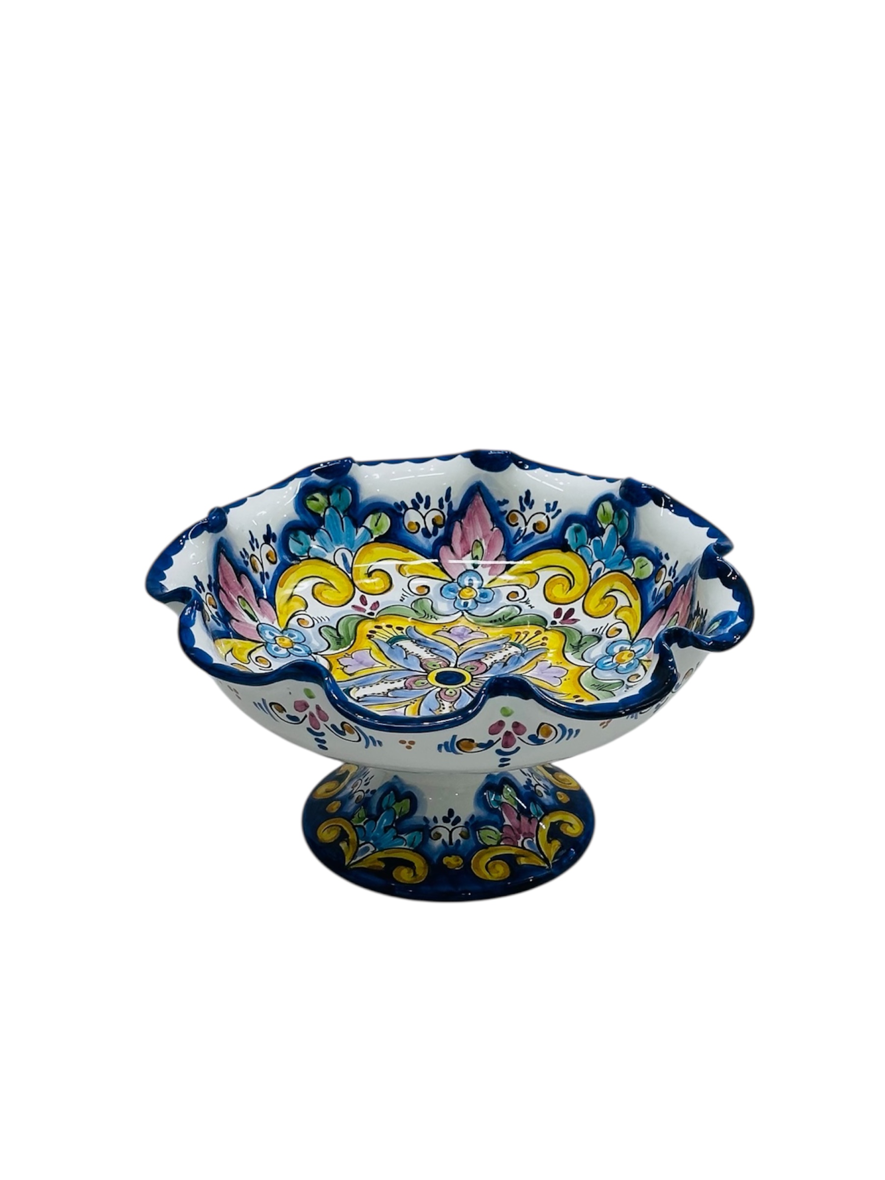 Alzatina cm.25 in ceramica di vietri - immagine 3